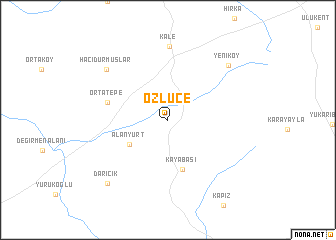 map of Özlüce