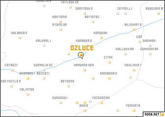 map of Özlüce