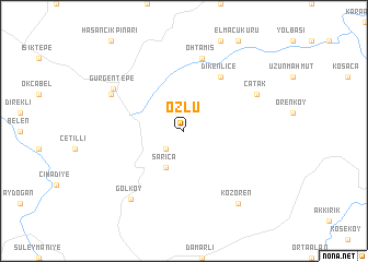 map of Özlü