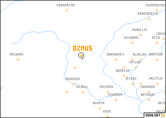 map of Özmüş