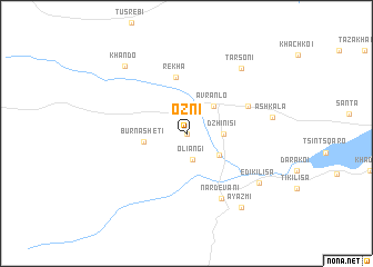 map of Ozni