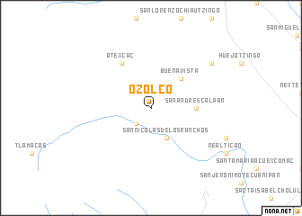 map of Ozolco