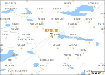 map of Ozoliņi