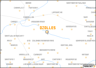 map of Ozolles