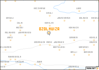 map of Ozolmuiža