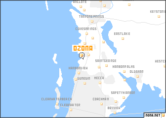 Ozona (United States - USA) map - nona.net