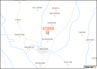 map of Ozona