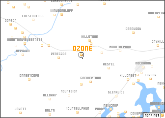 map of Ozone
