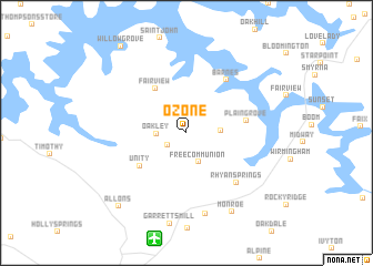 map of Ozone