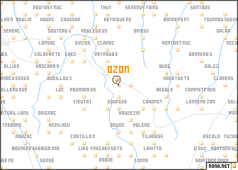 map of Ozon