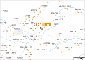 map of Ozormište