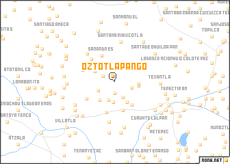 map of Oztotlapango