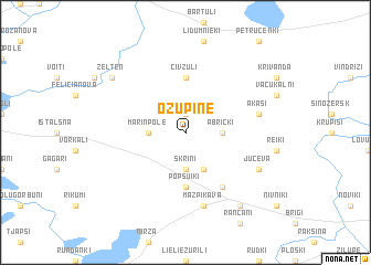 map of Ozupine