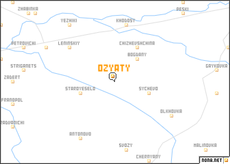 map of Ozyaty