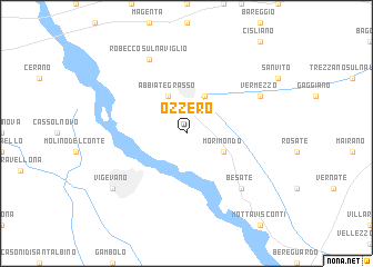 map of Ozzero