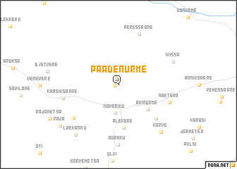 map of Paadenurme