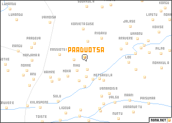 map of Paaduotsa