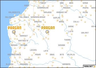 map of Paagan