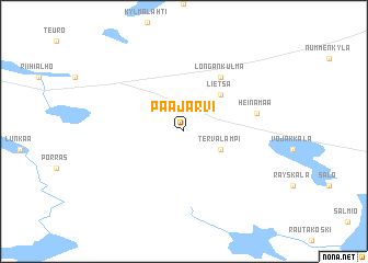 map of Pääjärvi