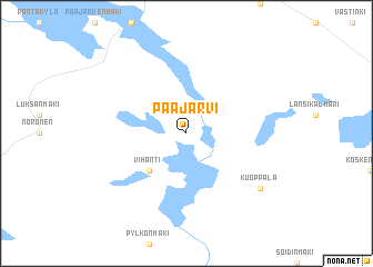map of Pääjärvi