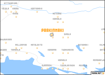 map of Paakinmäki
