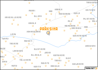 map of Paaksima