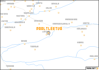 map of Päält-Leetva