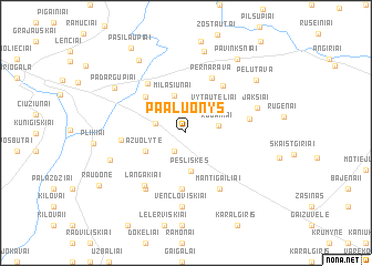 map of Paaluonys