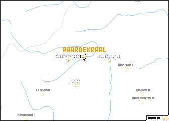 map of Paardekraal