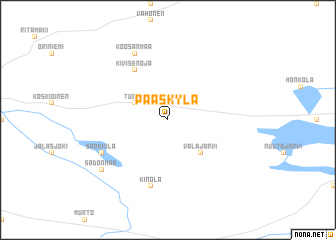 map of Pääskylä