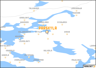 map of Pääskylä