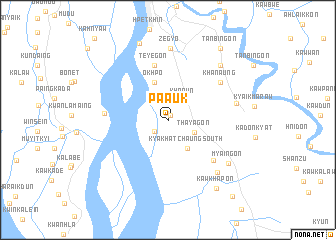 map of Pa-auk