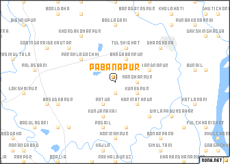 map of Pabanāpur