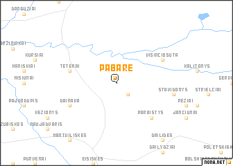 map of Pabarė