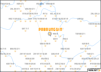 map of Pabaungdin