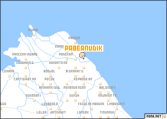 map of Pabean-udik