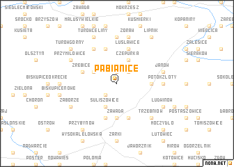 map of Pabianice