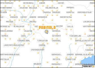 map of Pabinalá