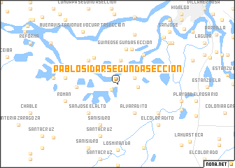 map of Pablo Sidar Segunda Sección