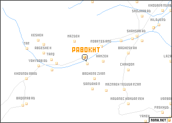 map of Pā Bokht