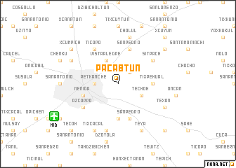 map of Pacabtún