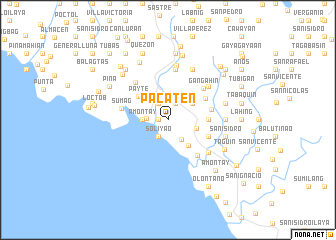 map of Pacaten