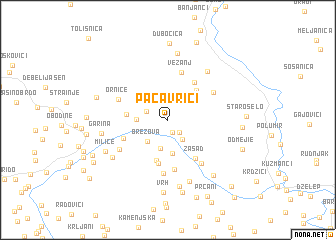 map of Pačavrići