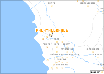 map of Pacayal Grande