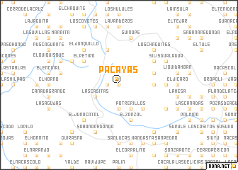 map of Pacayas