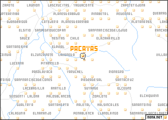 map of Pacayas