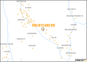 map of Pacaychacra