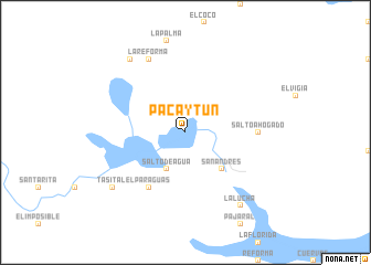 map of Pacaytún