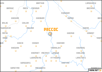 map of Păc Cốc