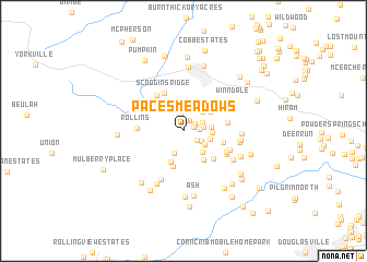 map of Paces Meadows